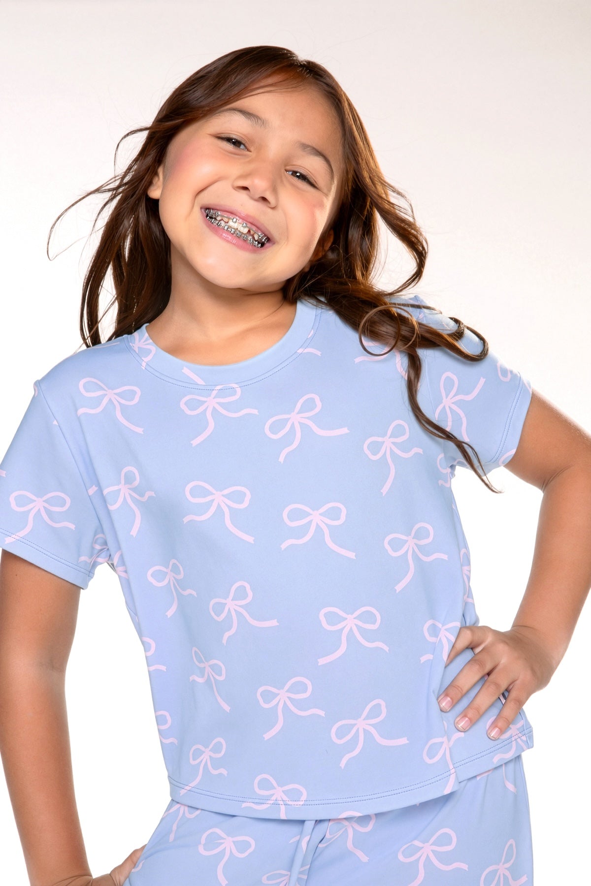 Simply Soft Easy Tee & Karate Pant - Ivory Floral Bow - NEW!