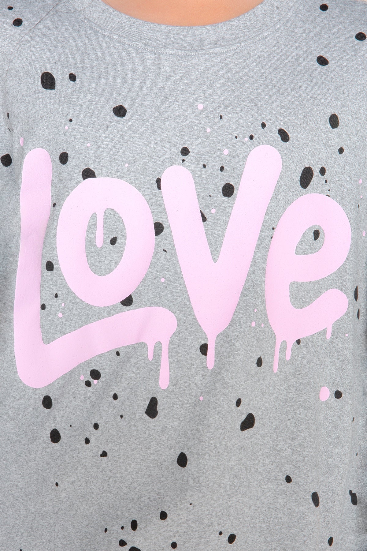 3 Pack Simply Soft Easy Tees & Long Sleeve Tee - Pink Love & Graffiti - NEW!