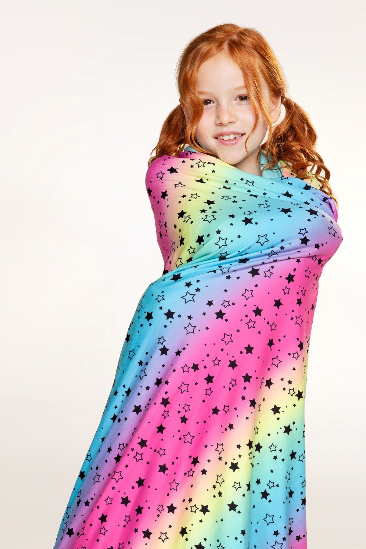 Simply Soft Reversible Blanket - Neon Hot Pink Rainbow Gummy Bear - NEW!