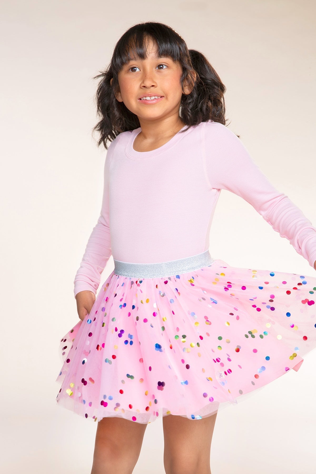 Tulle Party Skirt - Pink Foil Confetti - NEW!