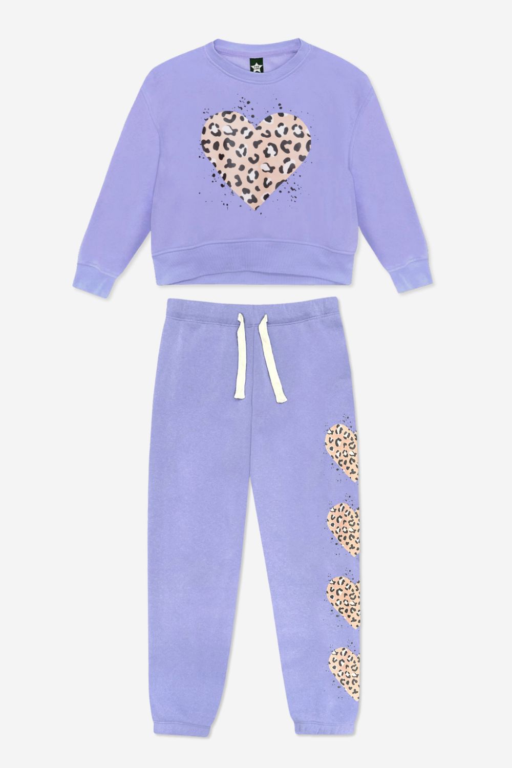 Pack Cloud Soft French Terry Sweatsuit - Black Graffiti Smile