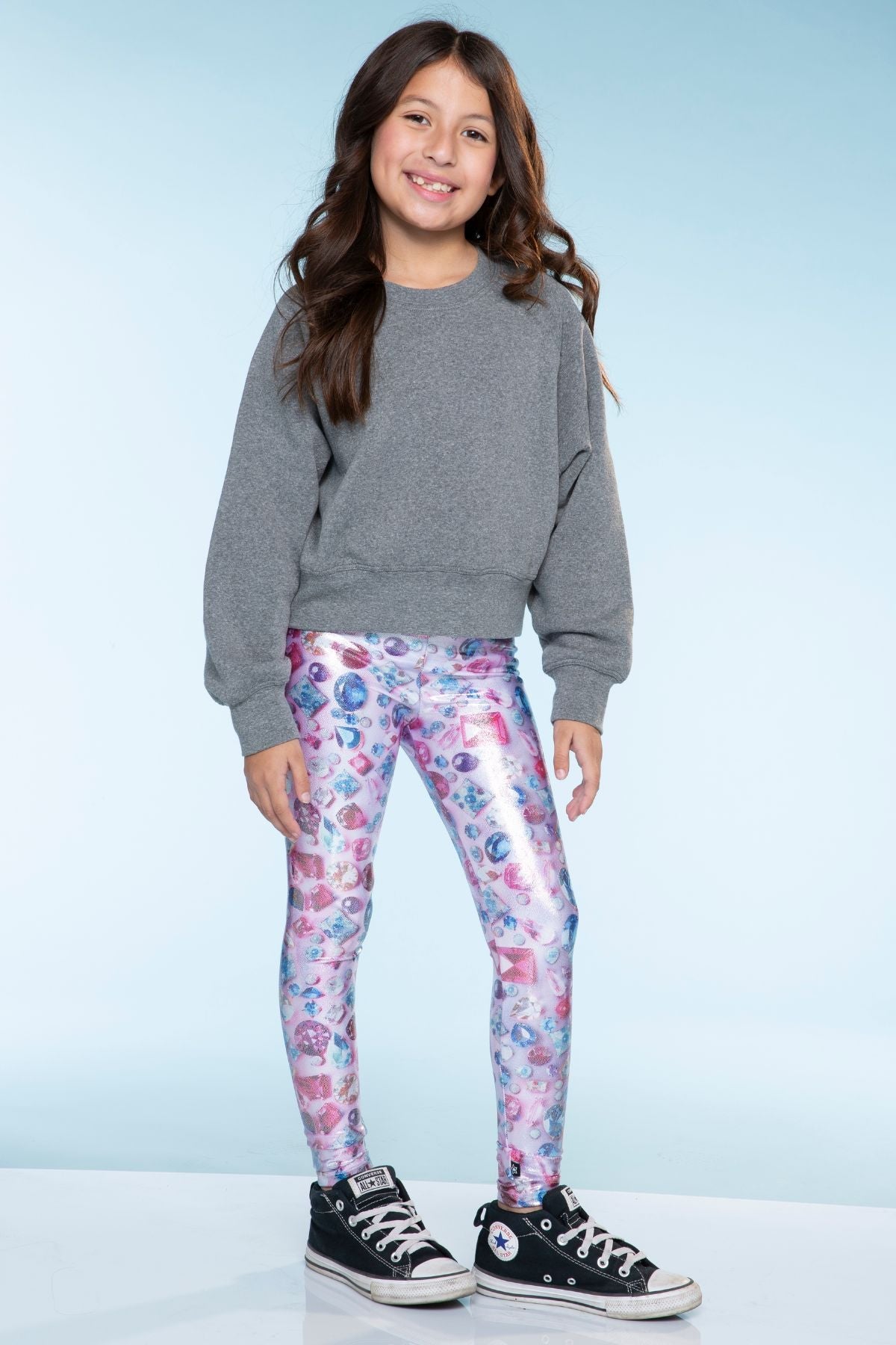 Glitter Foil High Shine Legging - Rainbow Glitter - NEW!