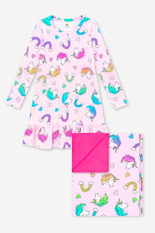 Gift Set - Lounge Dress & Cozy Blanket