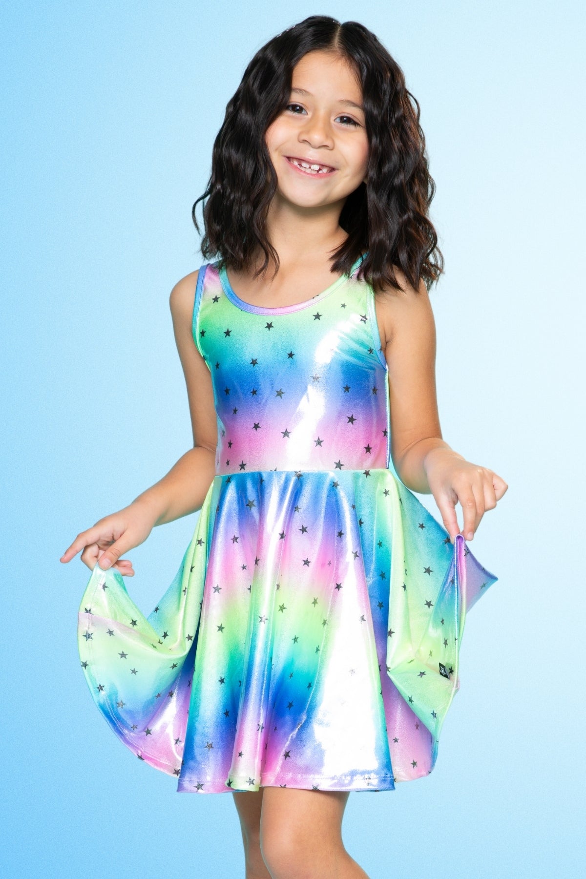 High Shine Super Twirl Dress - Rainbow Gummy Bear
