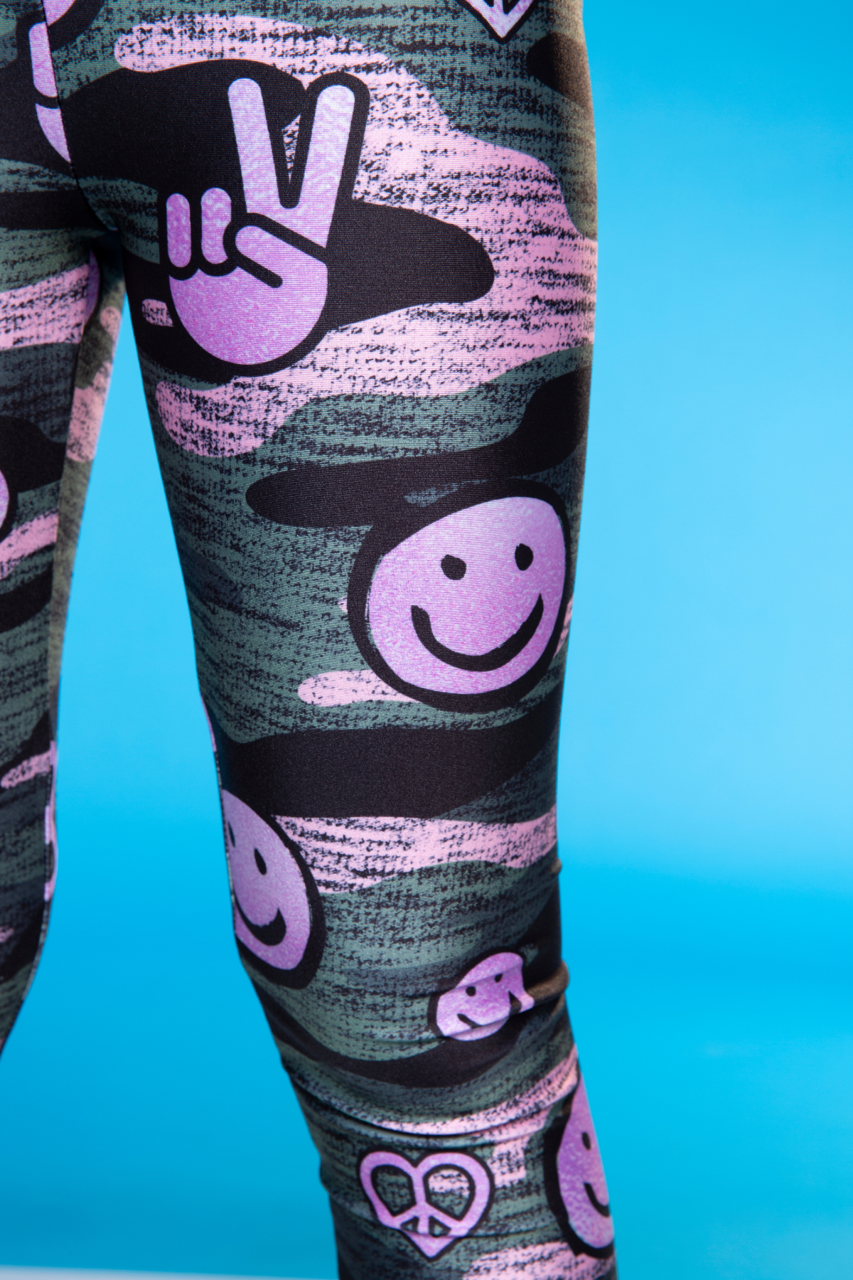 High Shine Long Legging - Silver Glitter
