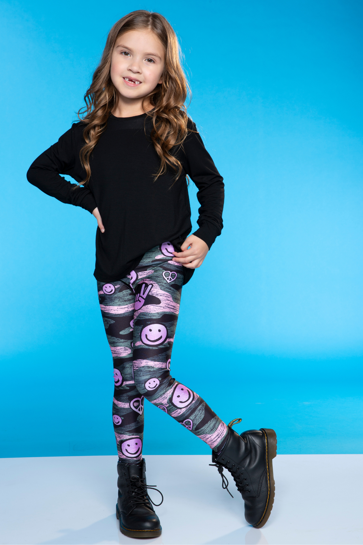 High Shine Long Legging - Silver Glitter