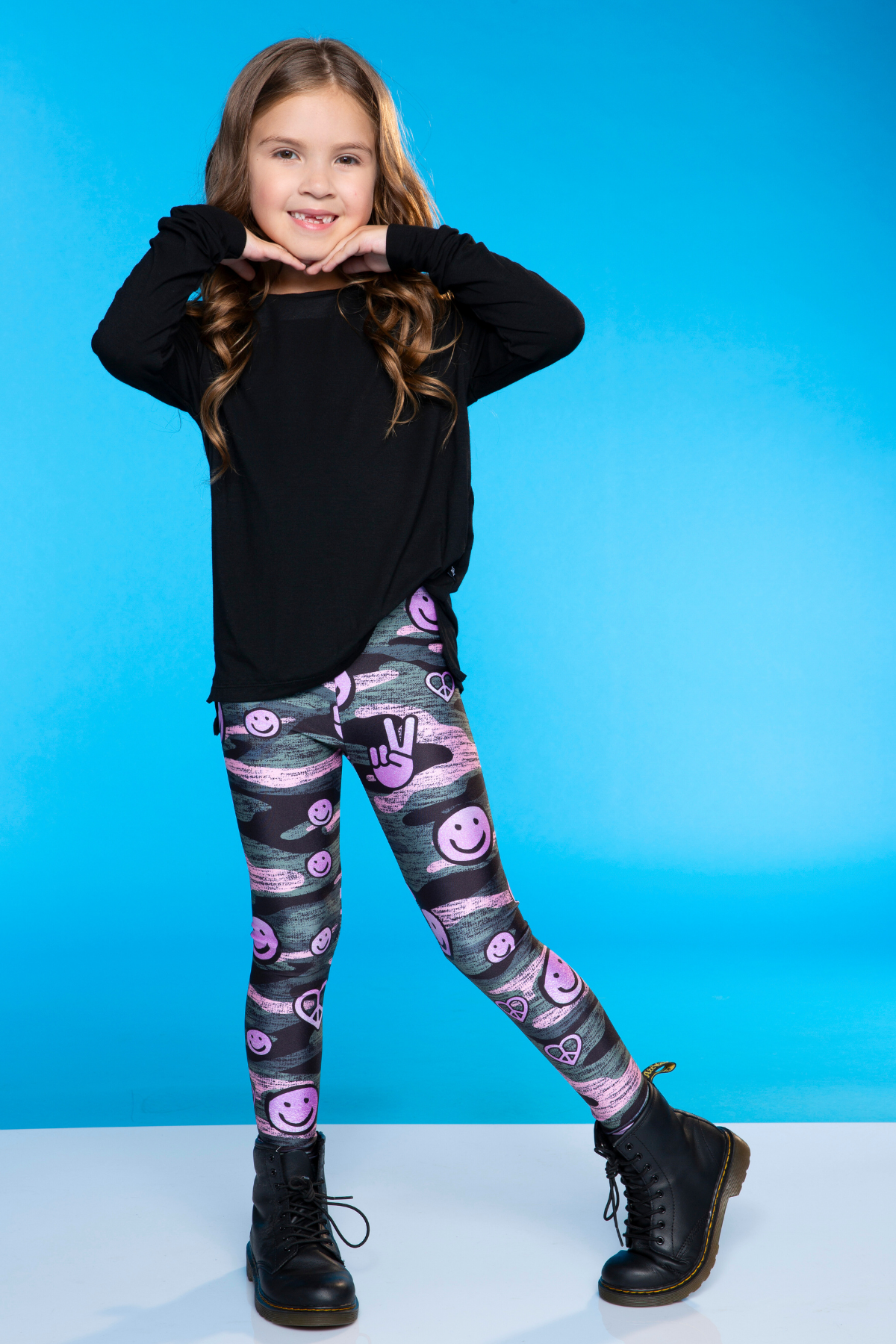 High Shine Long Legging - Silver Glitter