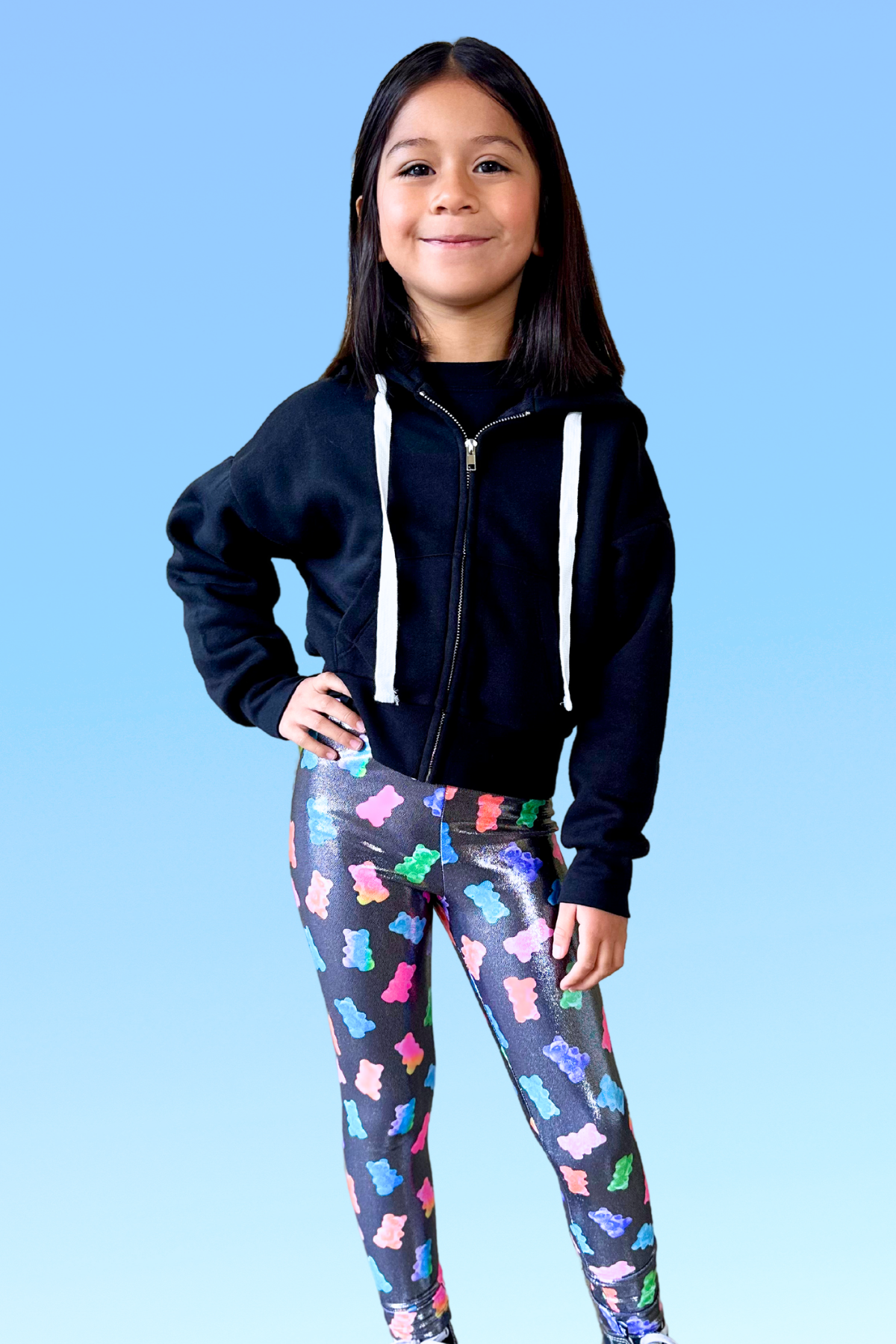 Glitter Foil High Shine Legging - Rainbow Glitter - NEW!