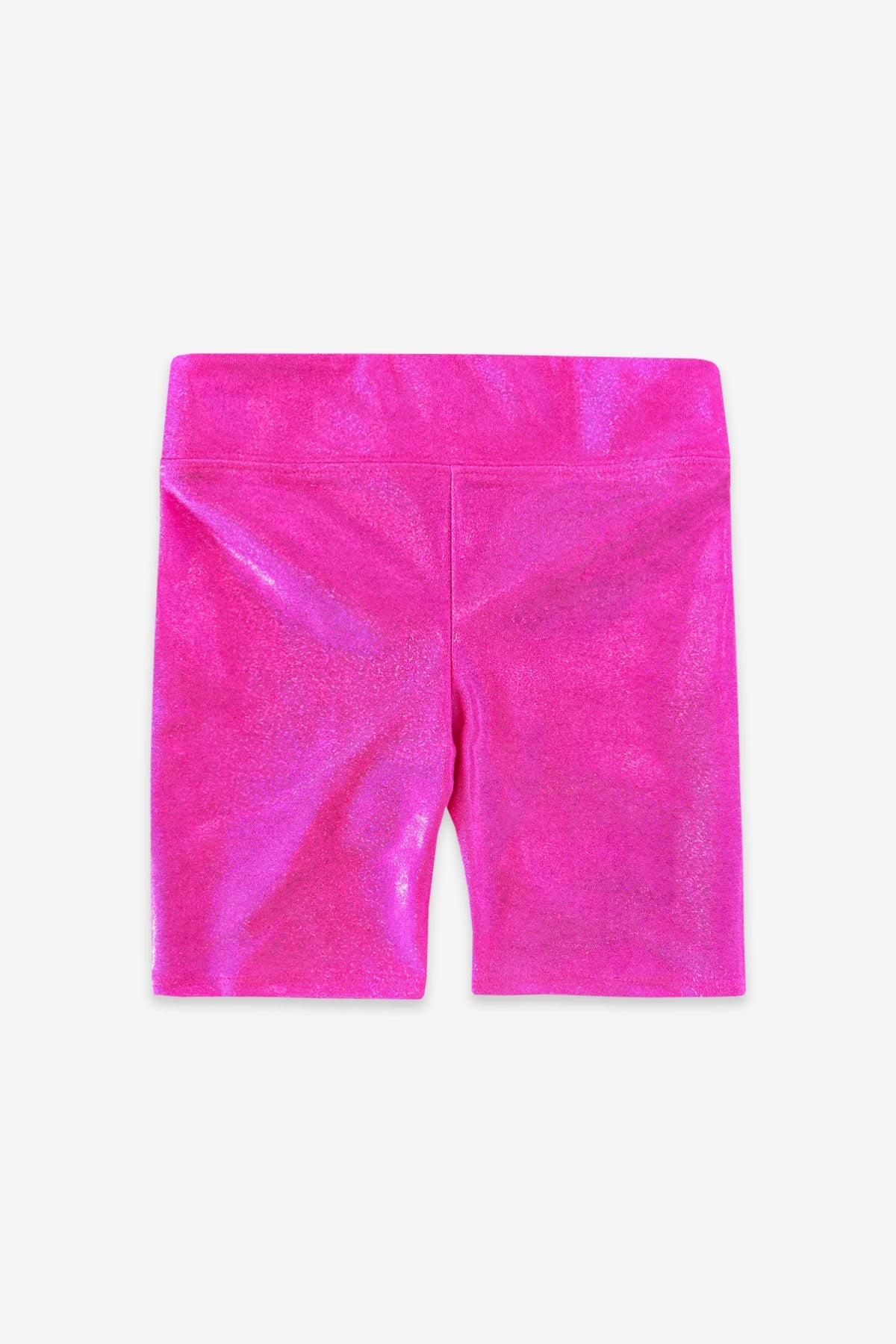 High Shine Biker Short - Silver Rainbow Gummy Bear