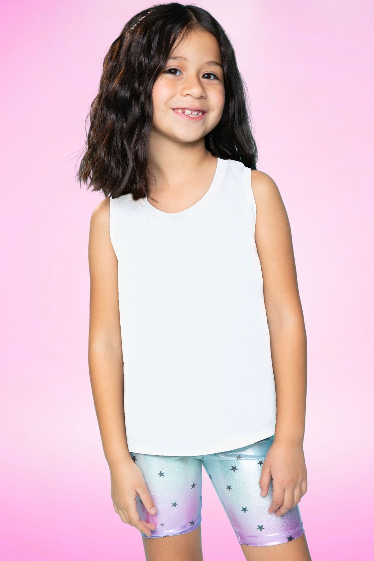 Simply Soft Easy Tank - Lt Pink Gummy Bear Rainbow - NEW!