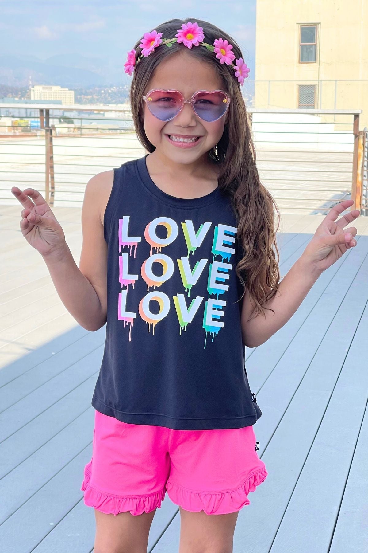 Simply Soft Ruffle Short - Pink Rose - NEW!