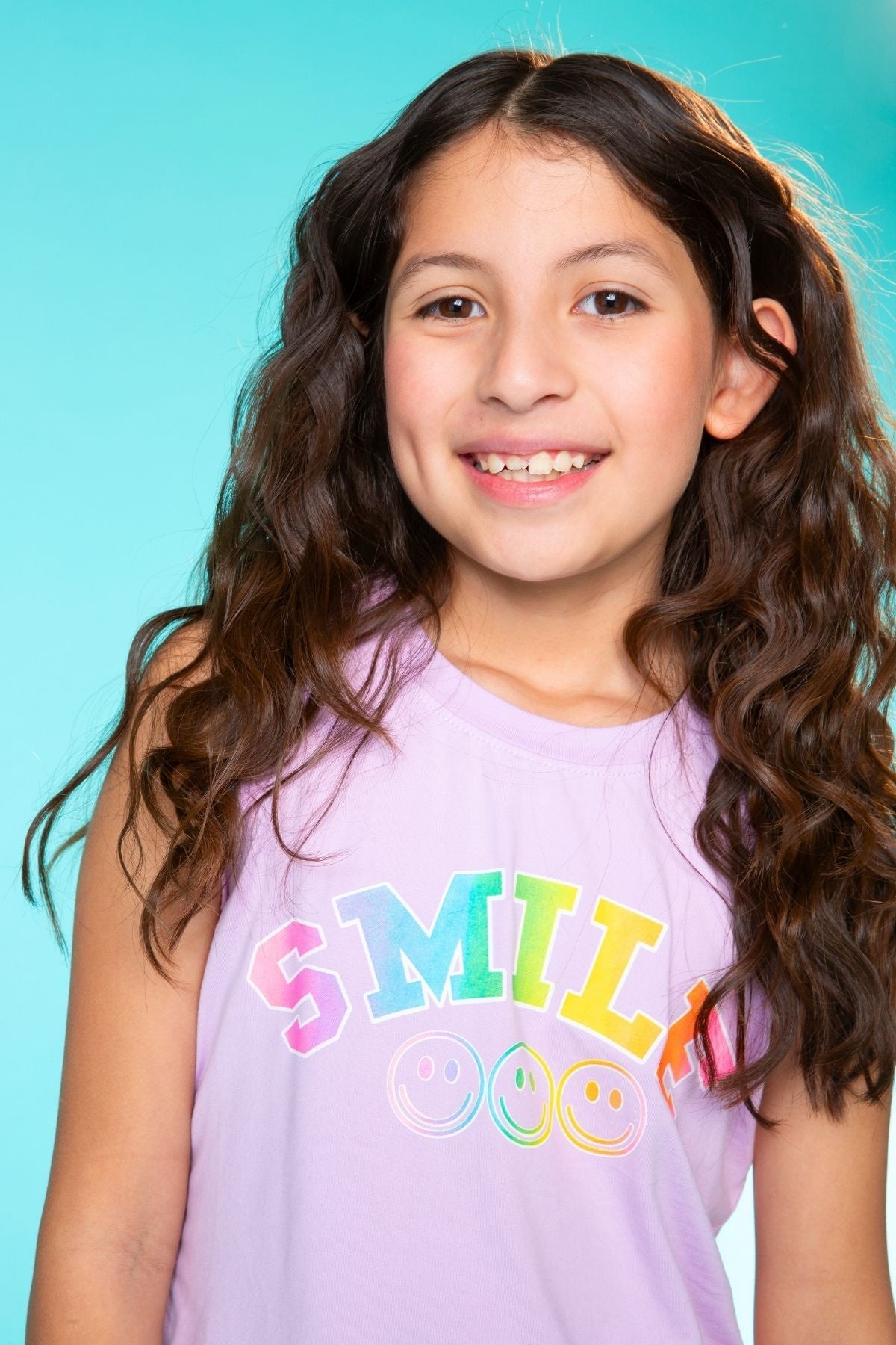 Simply Soft Easy Tank - Lt Pink Gummy Bear Rainbow
