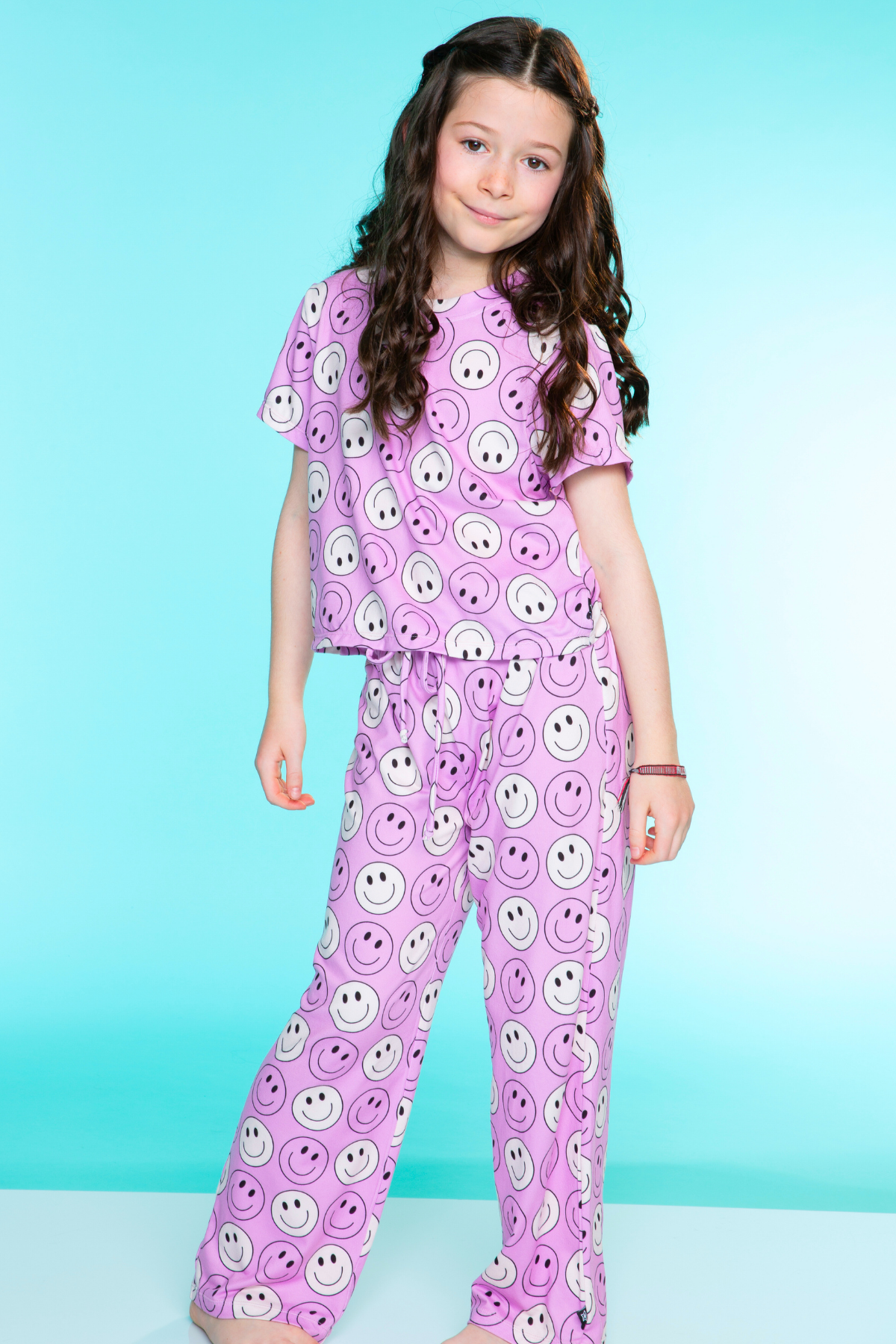 Simply Soft Easy Tee & Karate Pant - Pink Gingham Leopard
