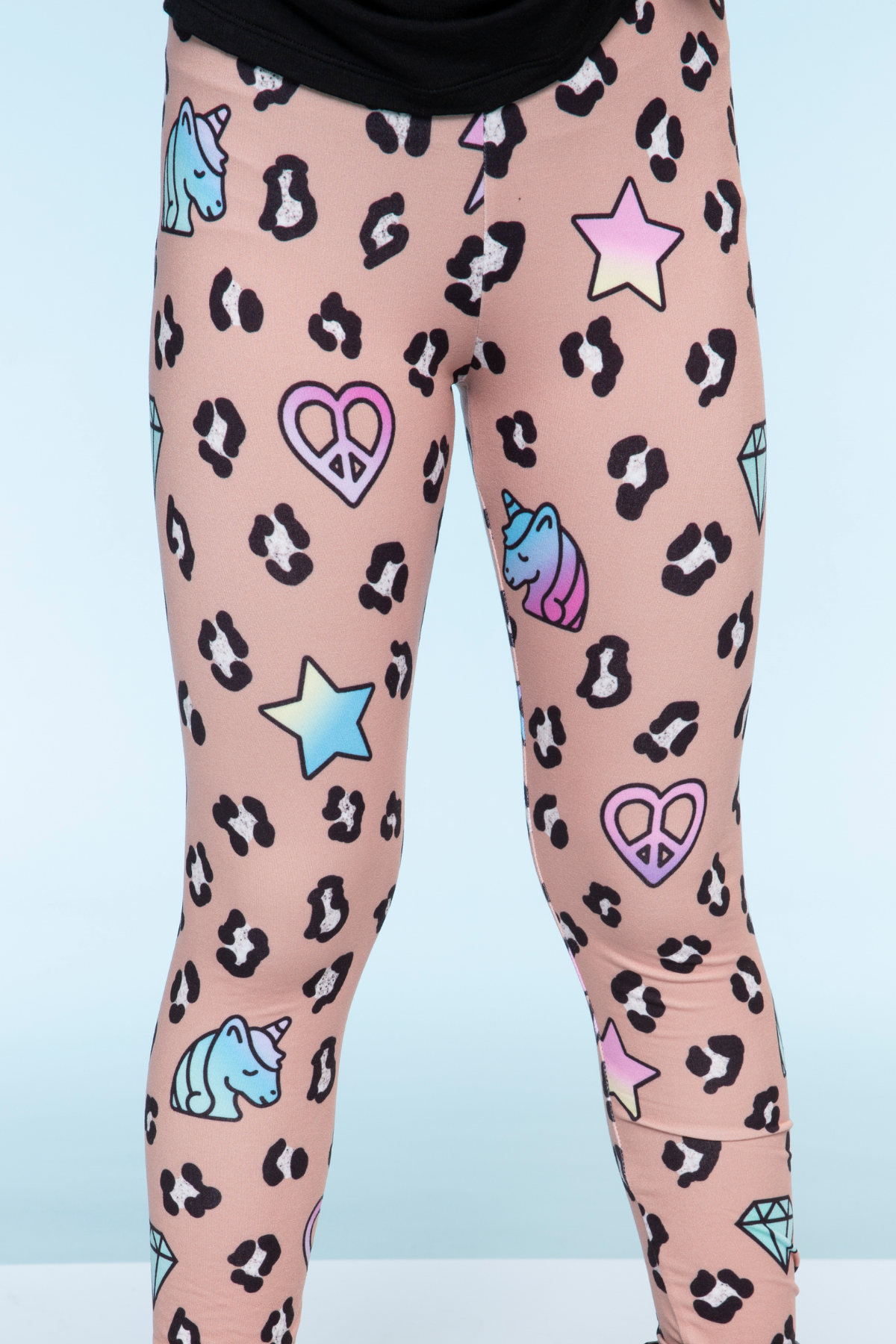 Simply Soft Long Legging - Purple Graffiti Rainbow