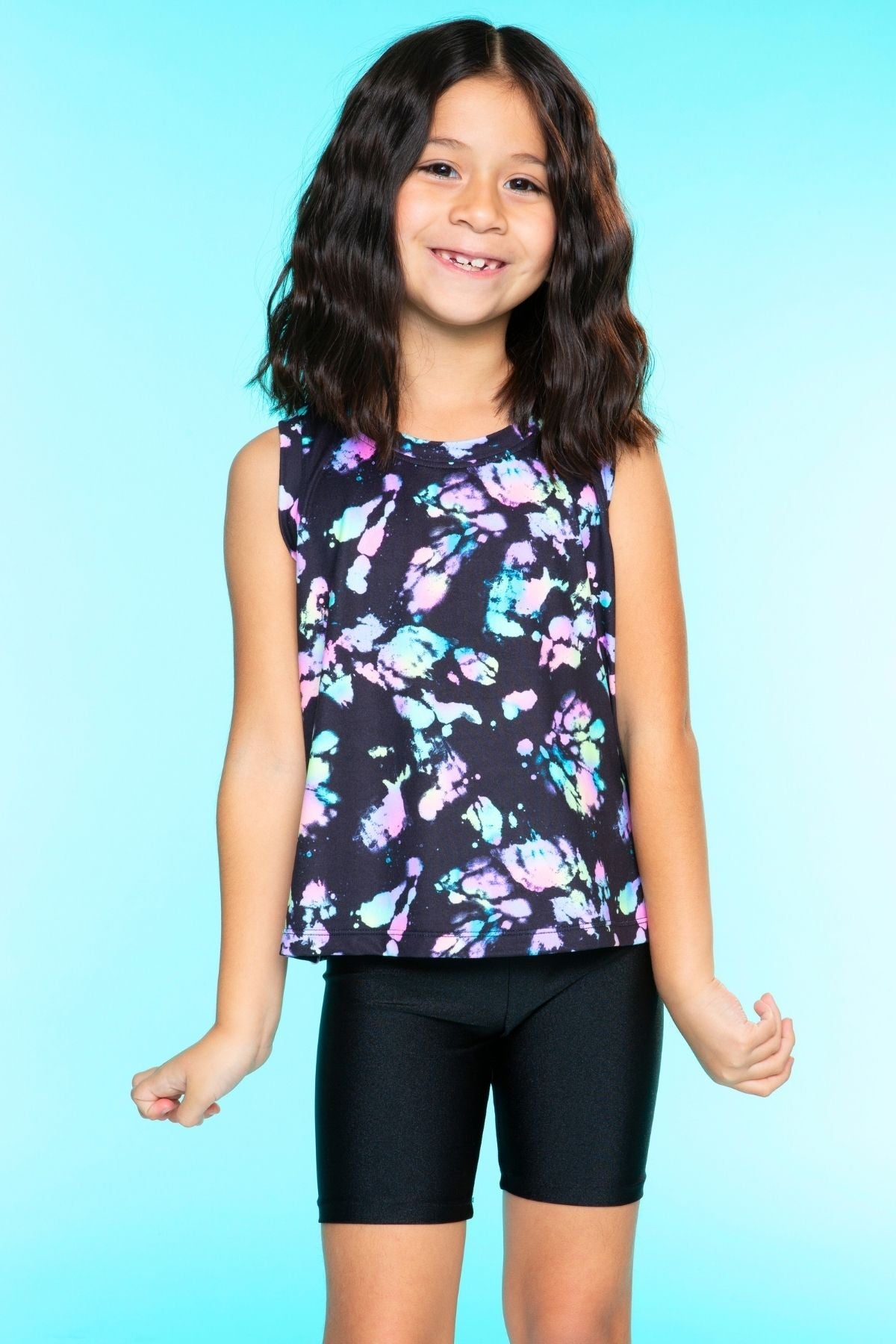 Simply Soft Easy Tank - Lt Pink Gummy Bear Rainbow
