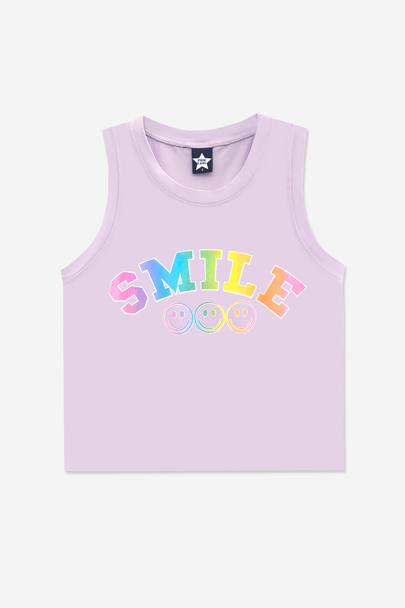 Simply Soft Easy Tank - Lt Pink Gummy Bear Rainbow