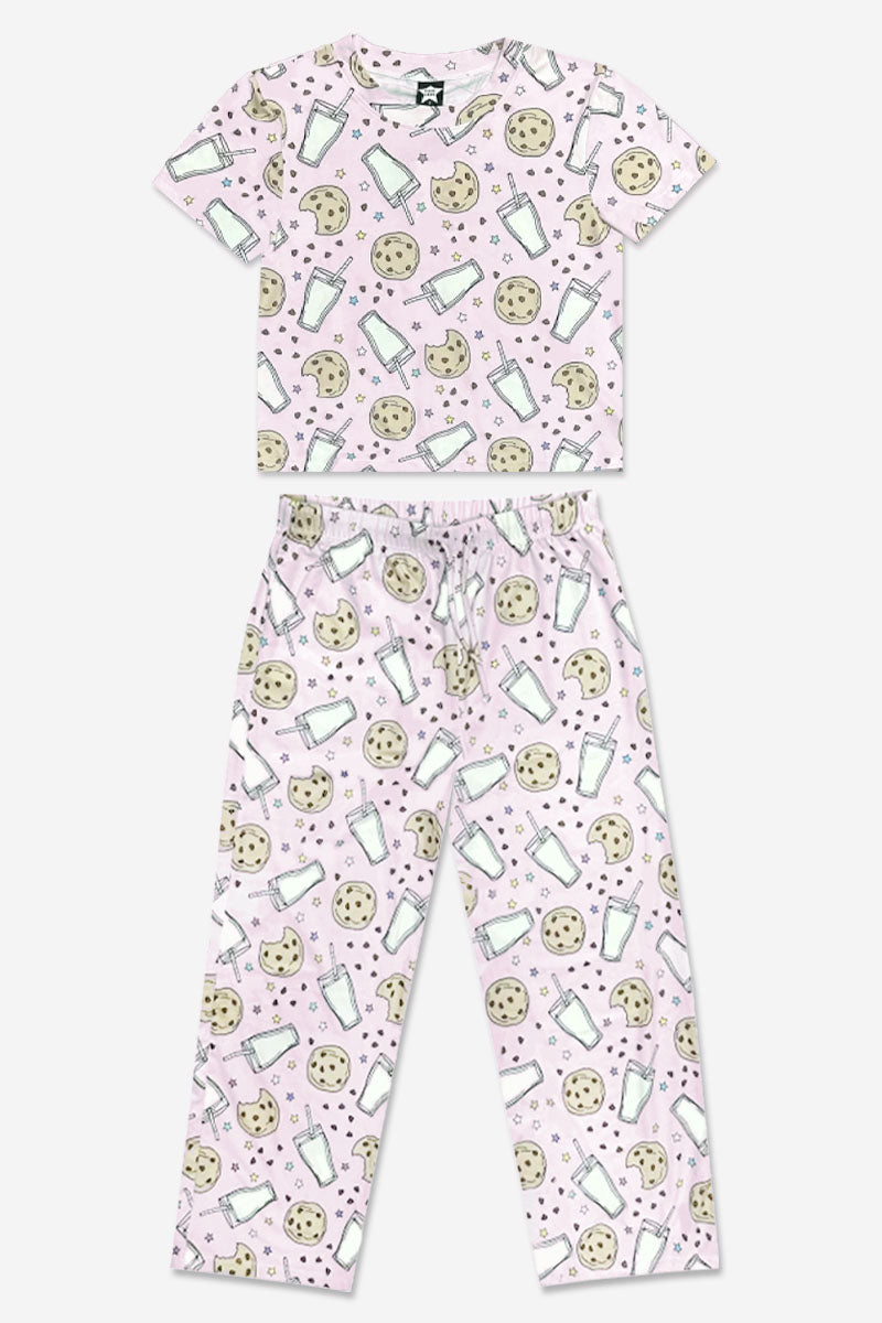 Simply Soft Easy Tee & Karate Pant - Pink Gingham Leopard