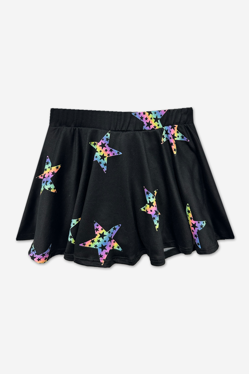 Simply Soft Skort - Pink Daisy Rainbow