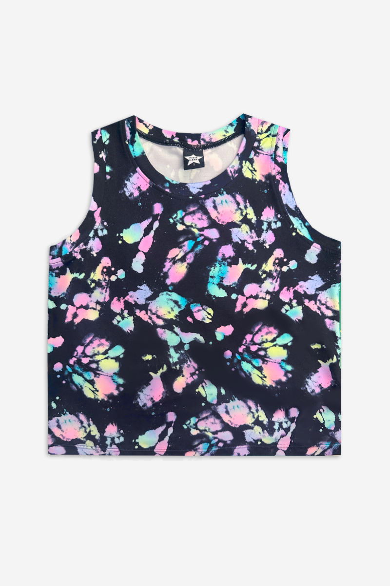 Simply Soft Easy Tank - Lt Pink Gummy Bear Rainbow