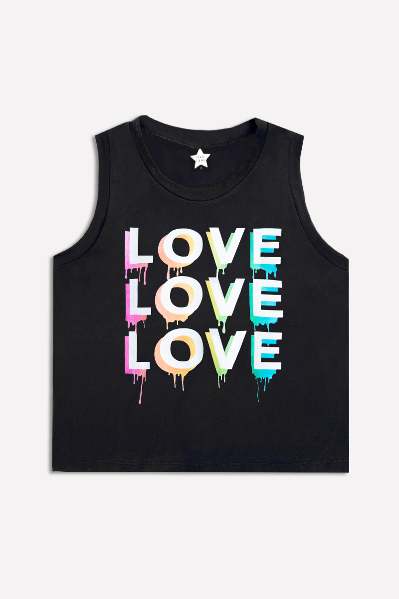 Simply Soft Easy Tank - Lt Pink Gummy Bear Rainbow