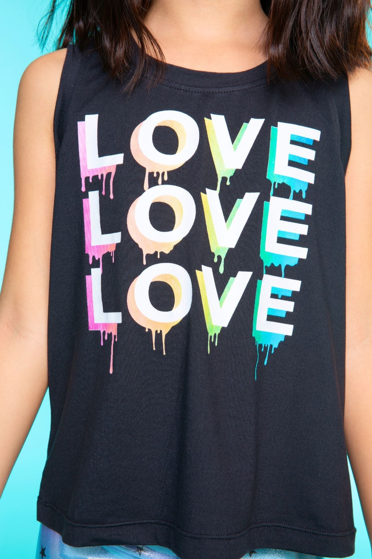 Simply Soft Easy Tank - Lt Pink Gummy Bear Rainbow