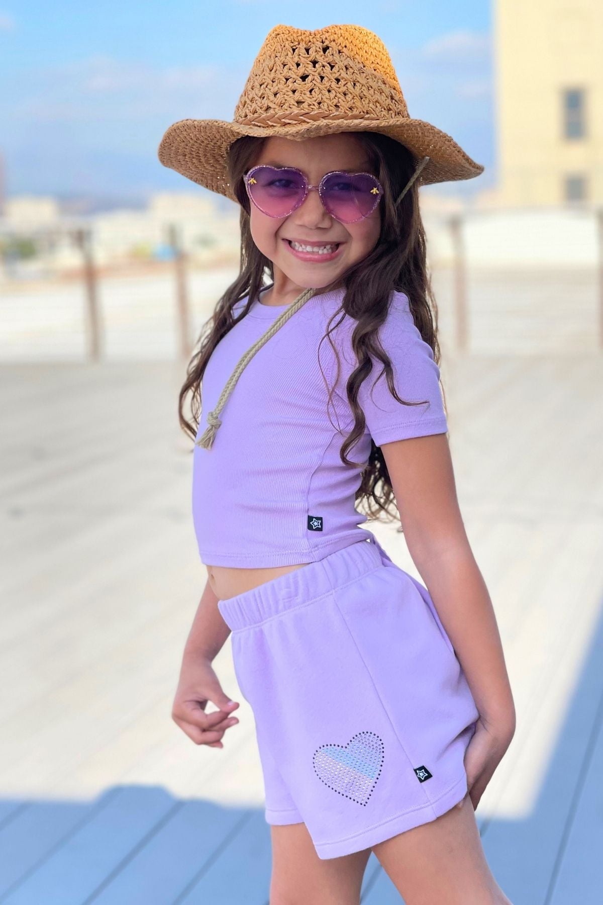 Ultra-Soft Ribbed Fitted Tee - Petal Pink - NEW!