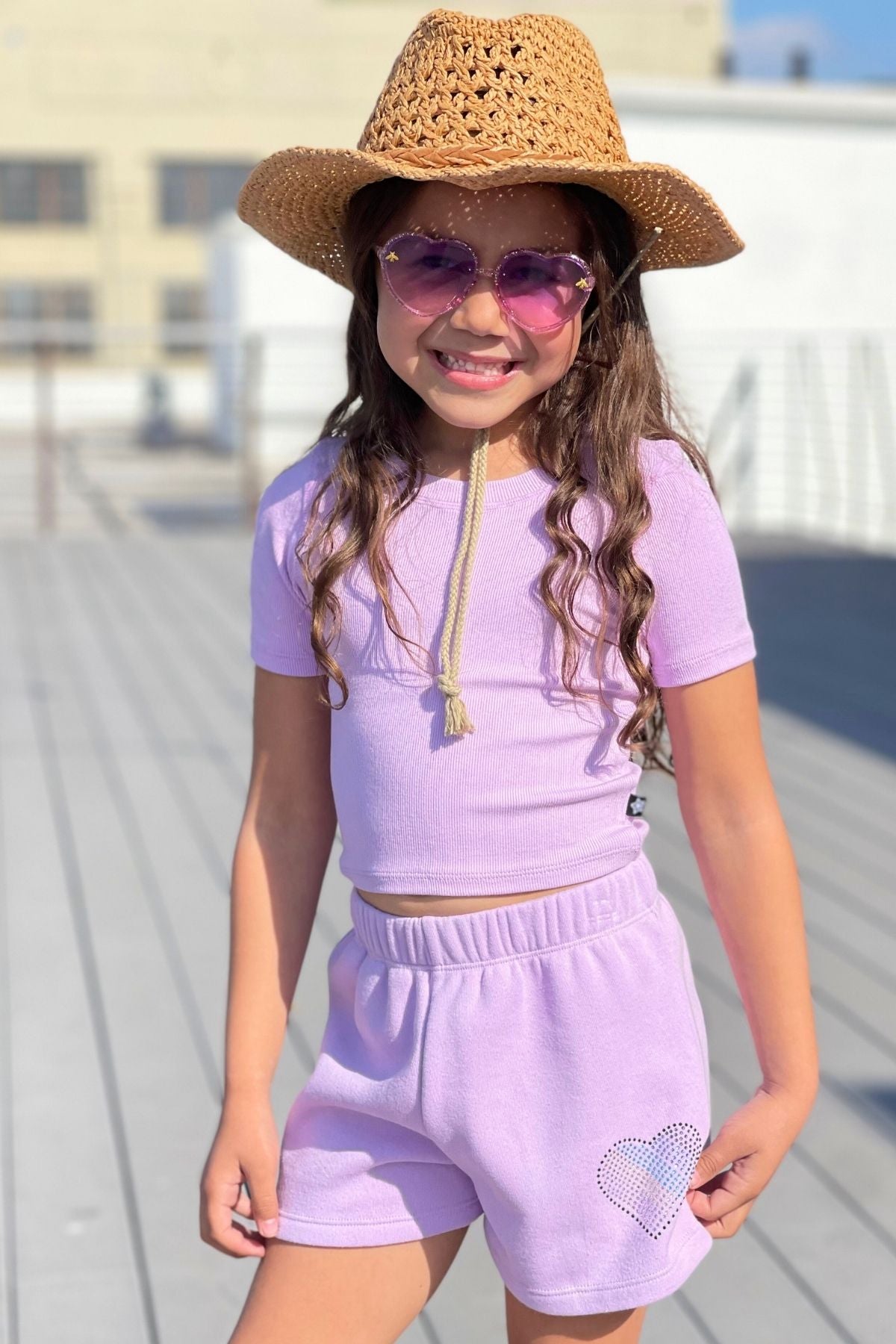 Ultra-Soft Ribbed Fitted Tee - Petal Pink - NEW!