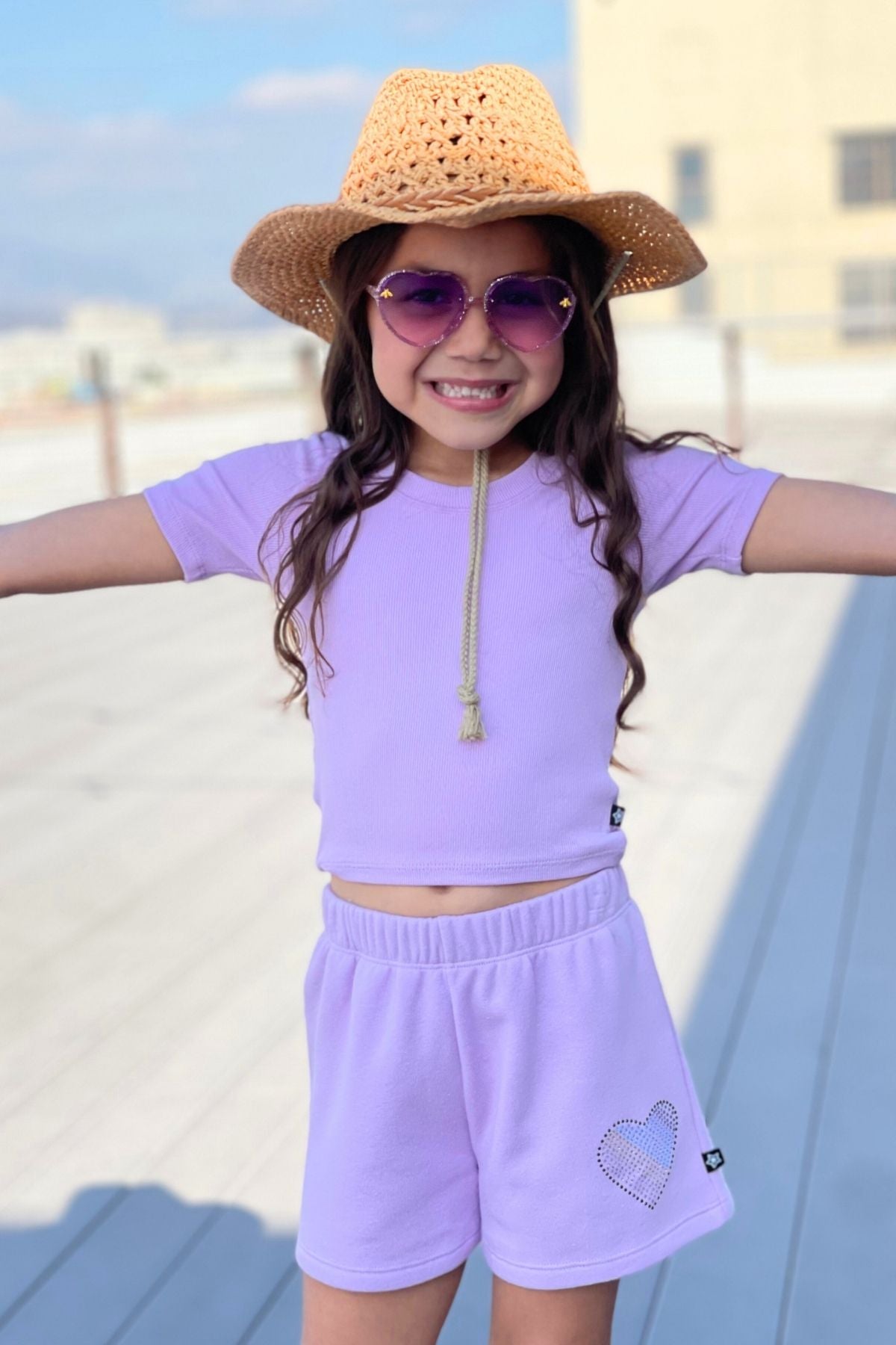 Ultra-Soft Ribbed Fitted Tee - Petal Pink - NEW!