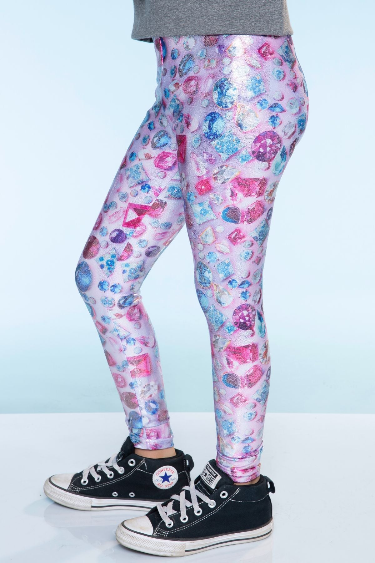 Glitter Foil High Shine Legging - Rainbow Glitter - NEW!