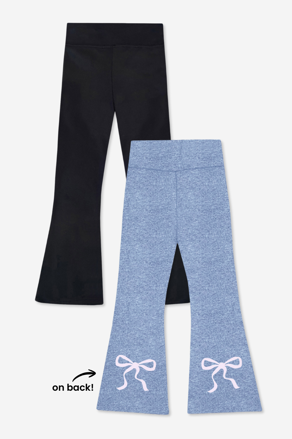 2-Pack Simply Soft Luxe Flare Legging - Black | Candy Purple