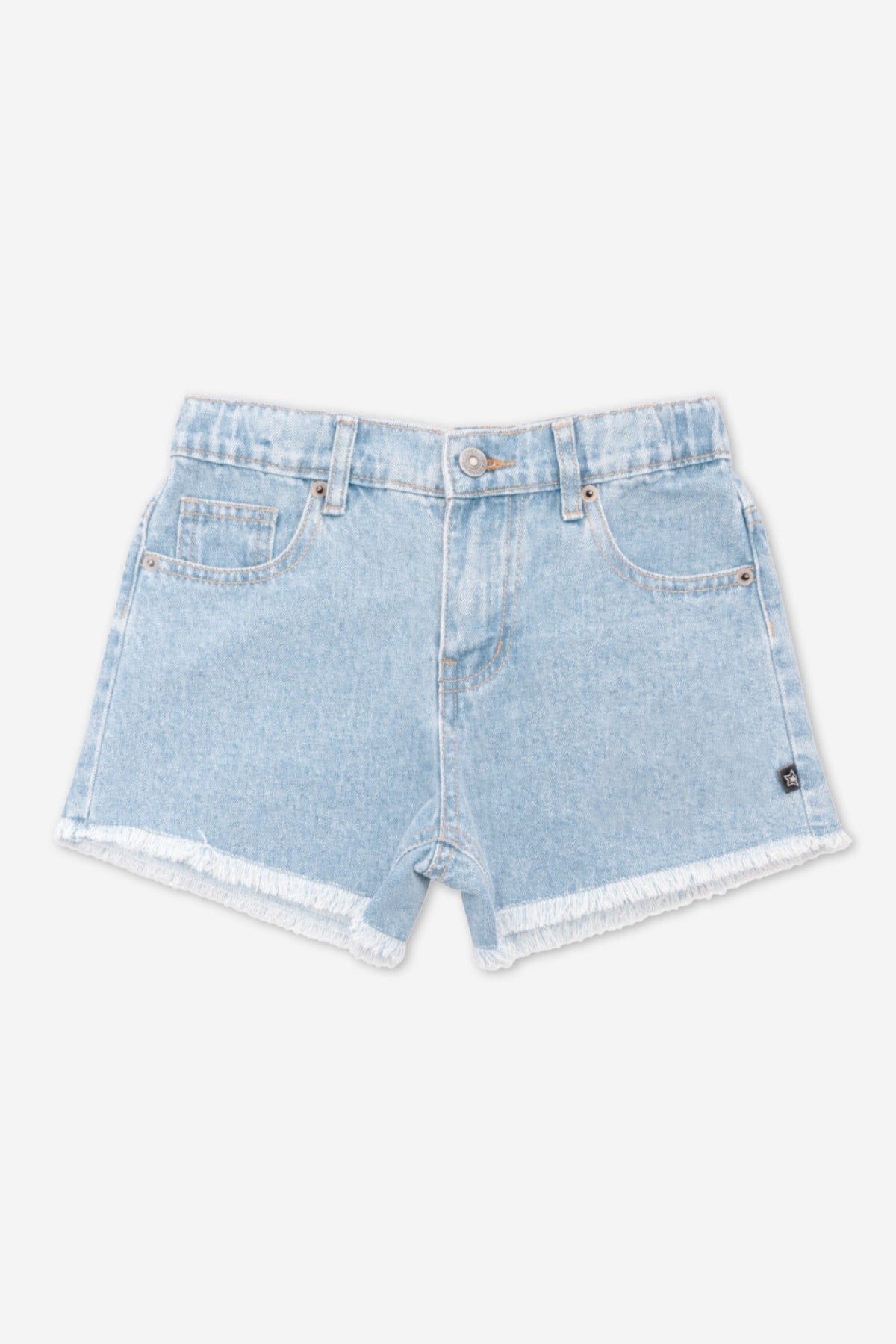 Denim Girlfriend Short - Denim Sequin Rainbow - NEW!
