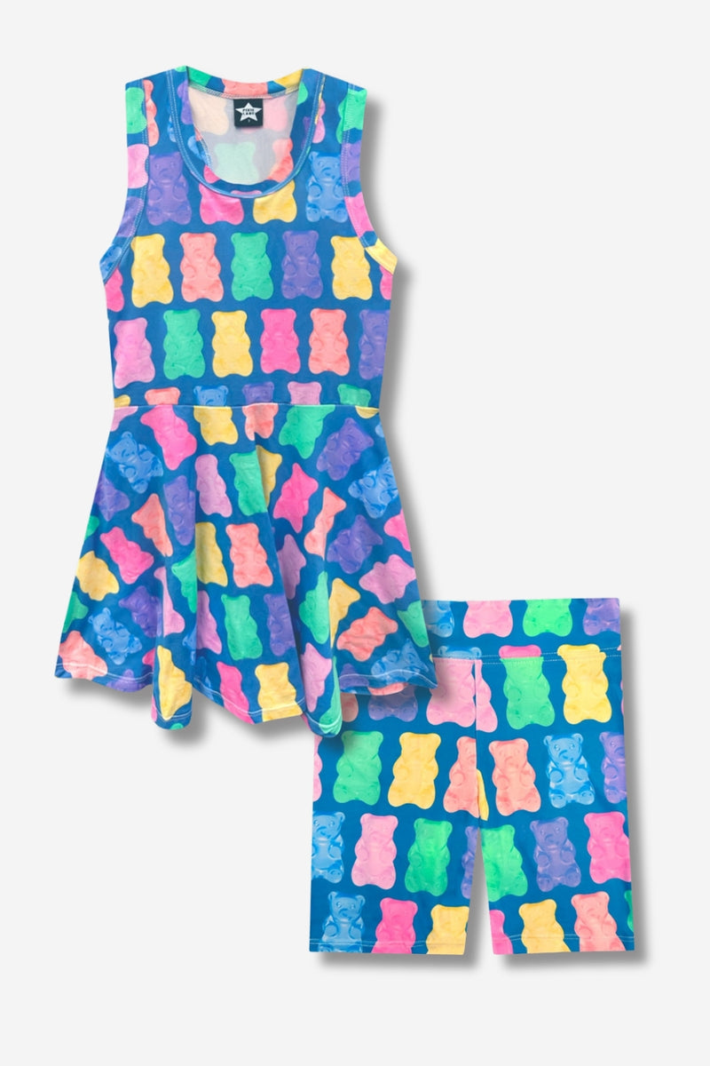 Multipack: Simply Soft Racerback Skater Dress & Biker Short