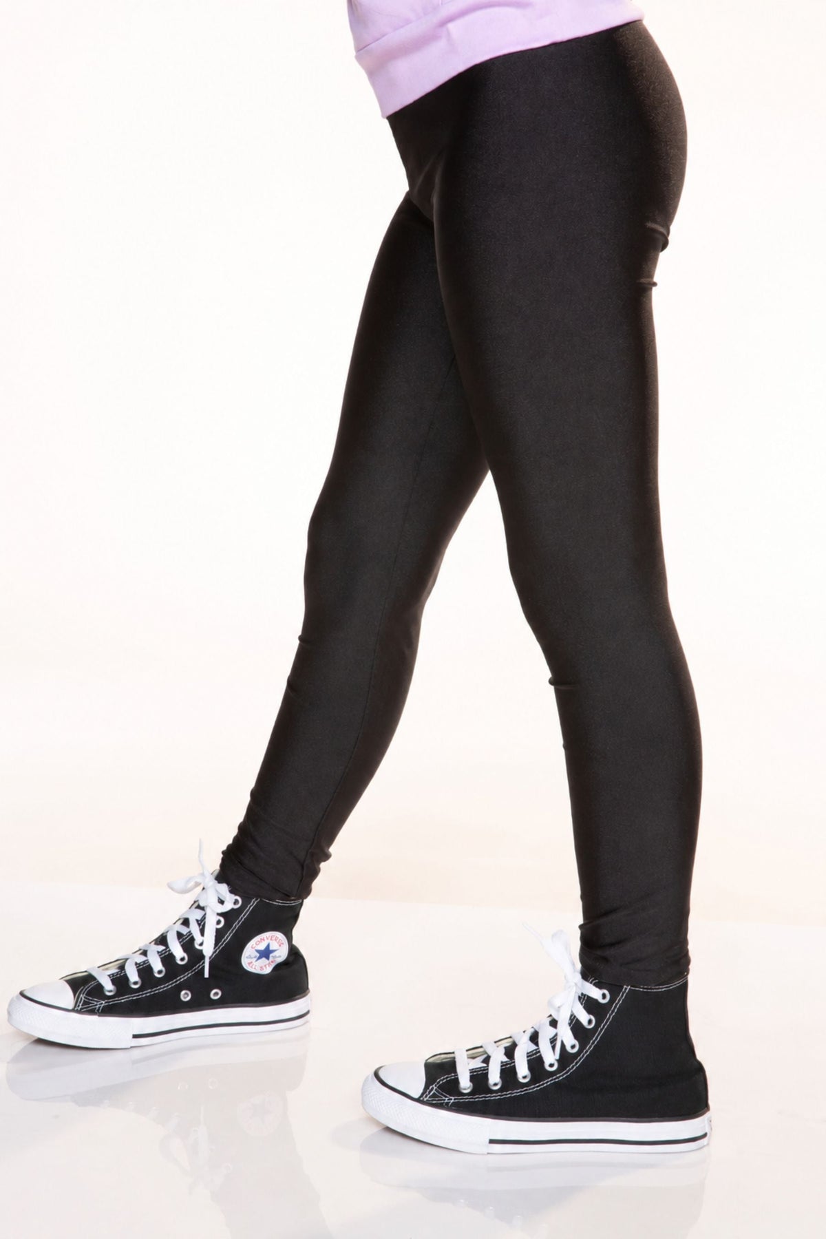 High Shine Long Legging - Denim Leopard Floral - NEW!