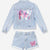 Lt Denim Sequin  Butterfly - NEW!