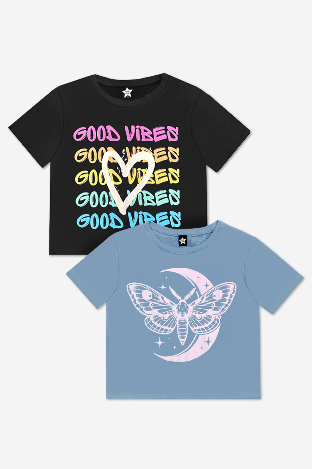 2-Pack Washed Cotton Drop Shoulder Tee