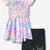 Pastel Tie Dye Rainbow Crystals | Black Butterfly Rhinestone