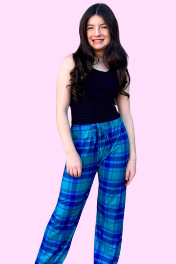 Simply Soft Karate Pant ••• - Hunter Plaid