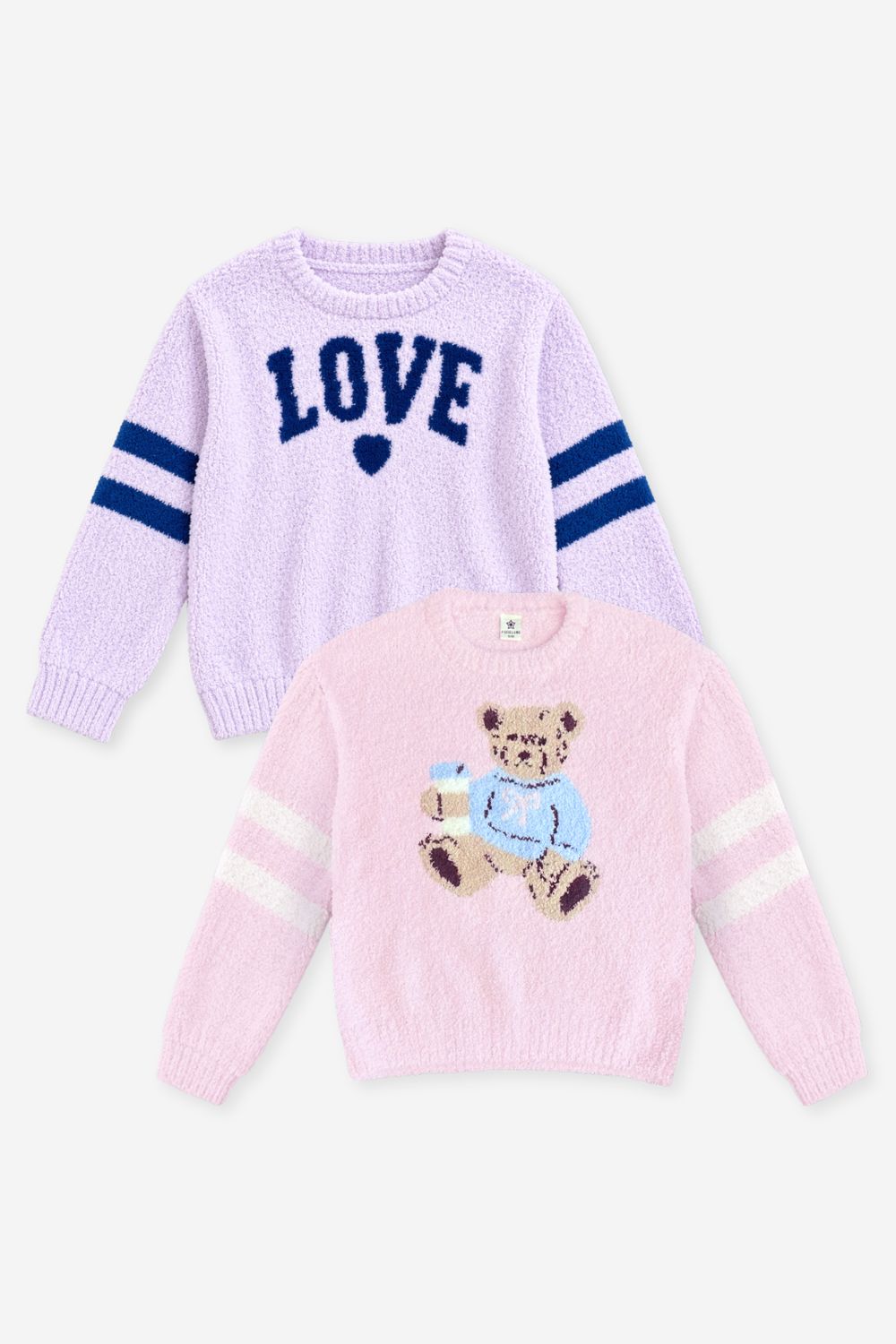 2 Pack Cloud Plush Crew Neck Sweater