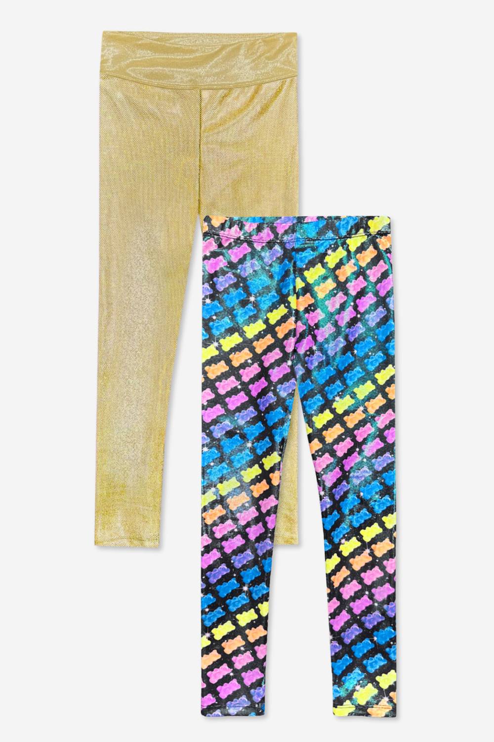 2-Pack Glitter Foil High Shine Legging.