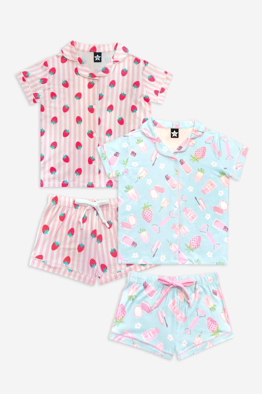 2 Pack - Short Sleeve Simply Soft Button Down Top & Short