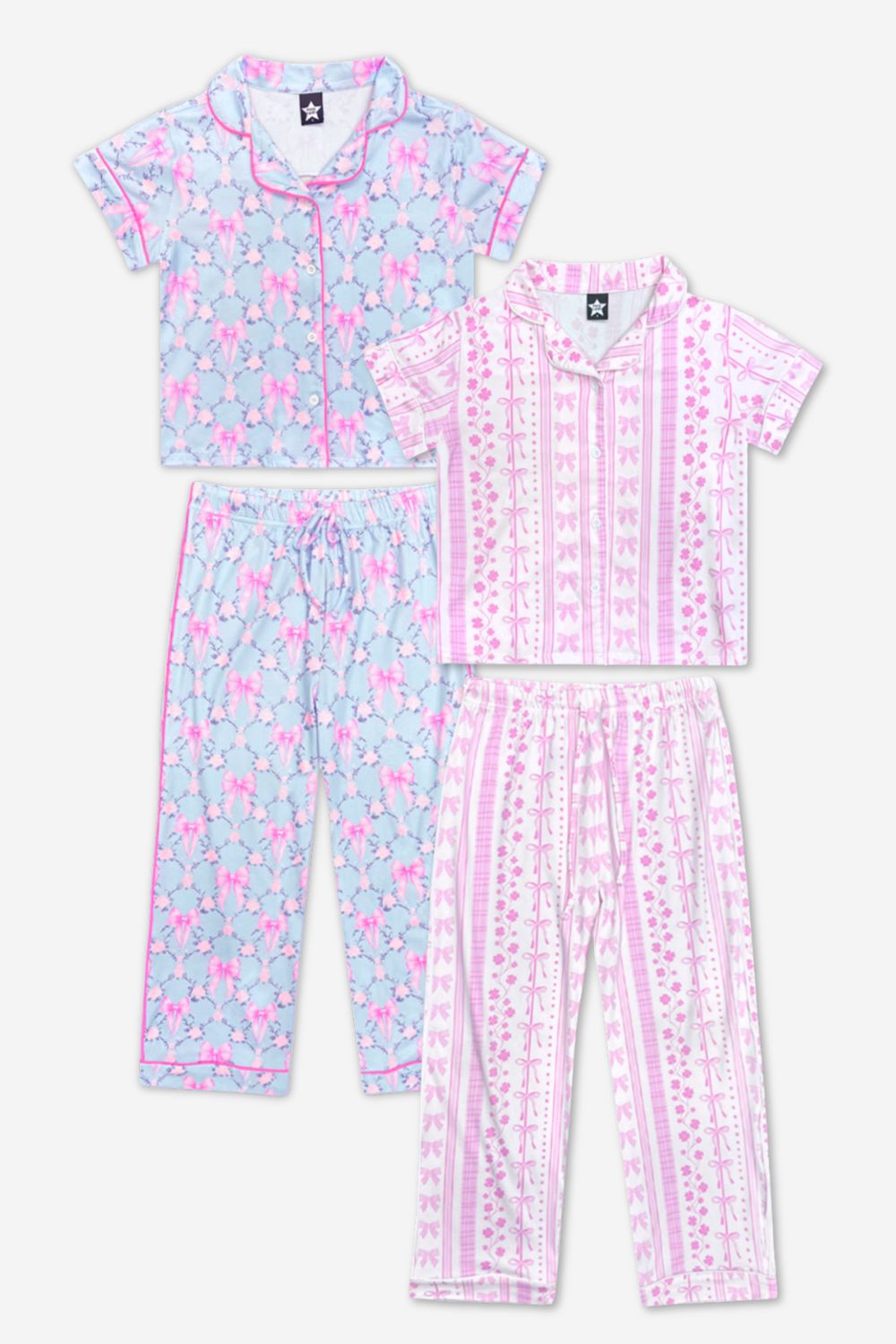2-Pack Simple Soft Button Down Tee & Karate Pant