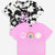 Pink Peace Daisy Rainbow | Black Tie Dye Neon Pink Peace - NEW!