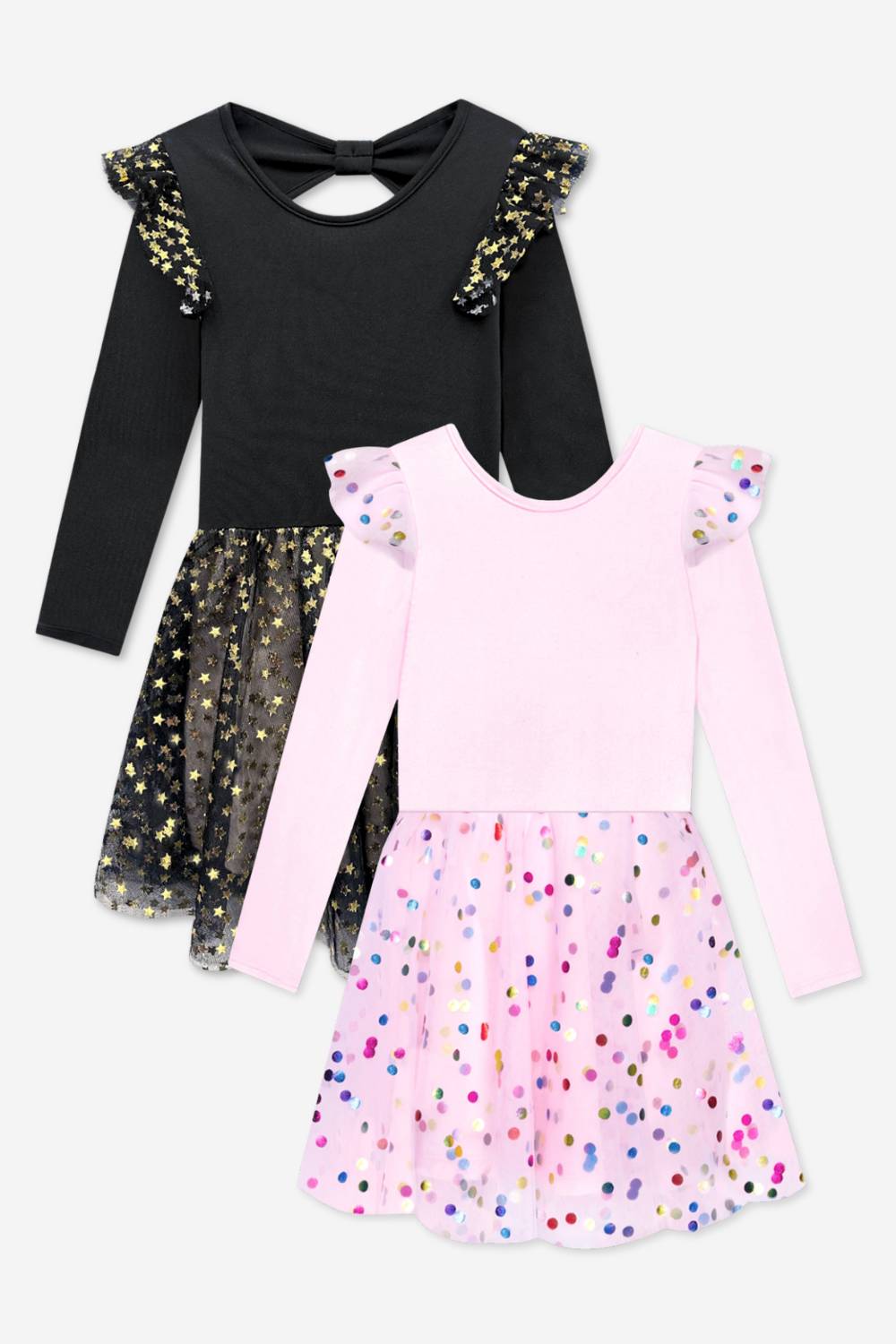 2-Pack Simply Soft L/S Tulle Dress