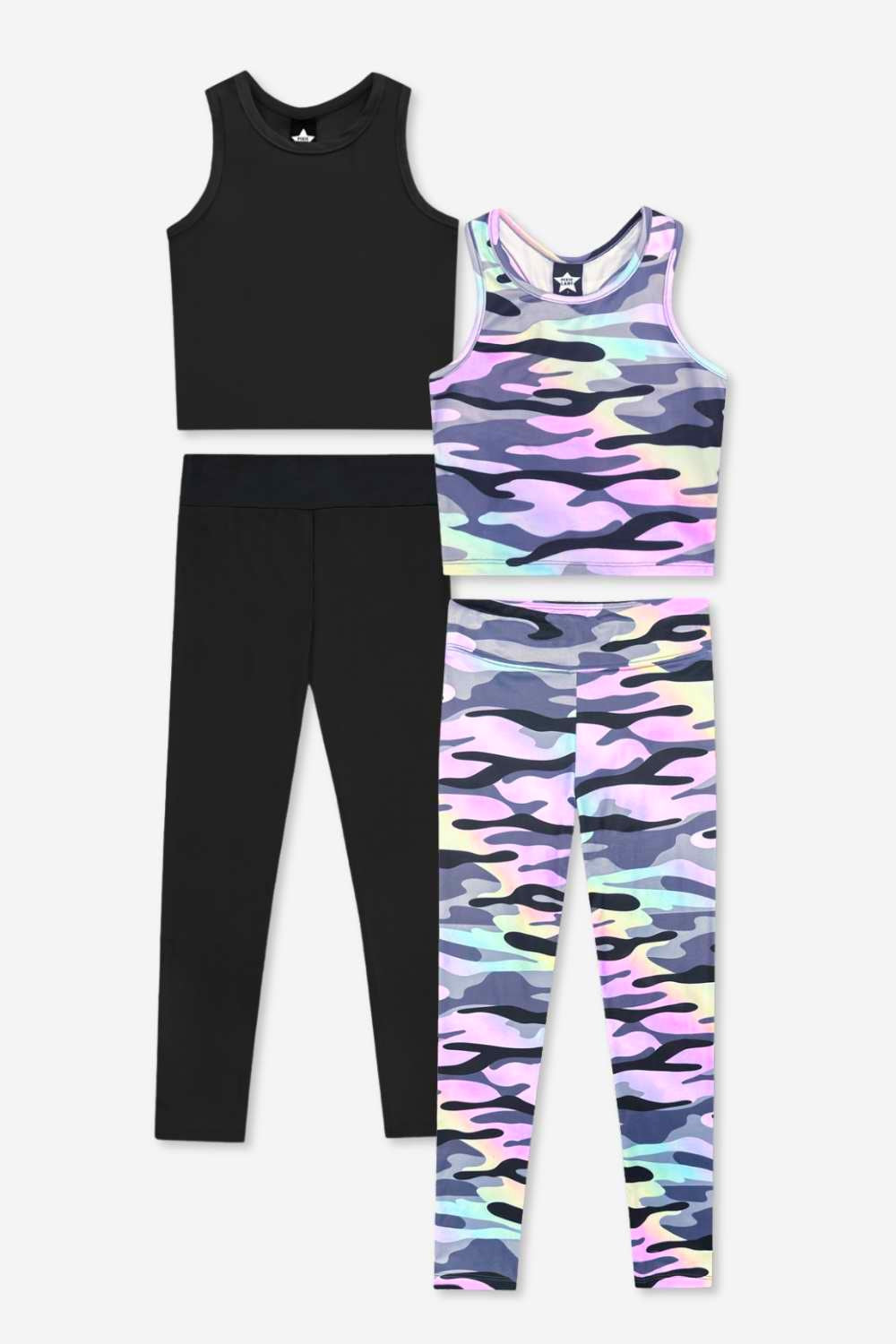 2-Pack Racerback Tank & Mid-Rise Legging Set