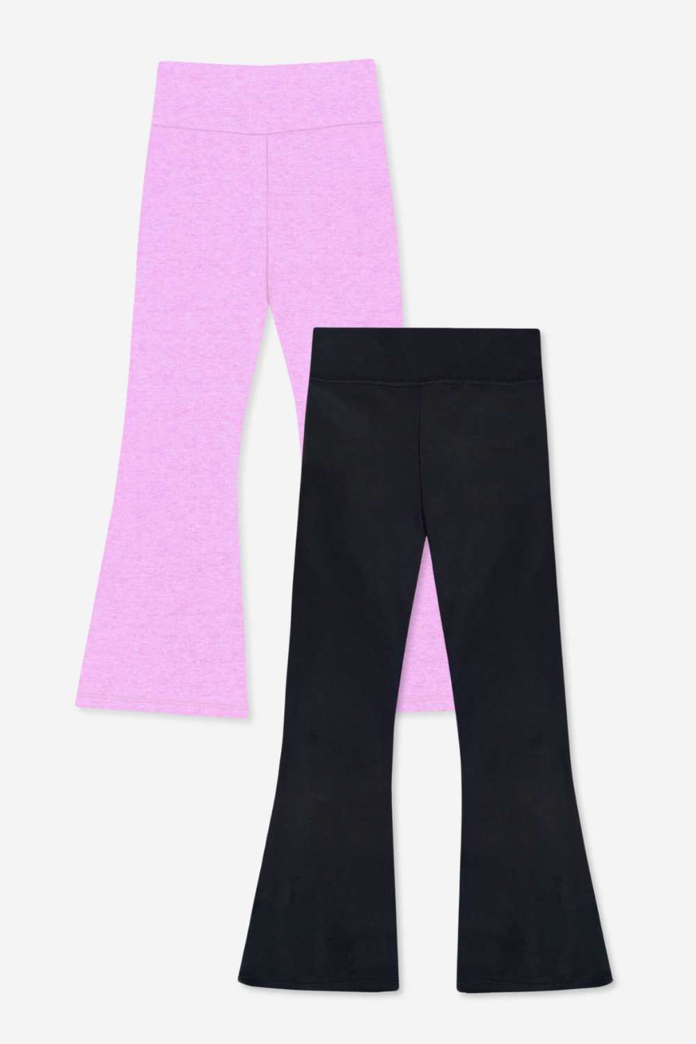 2-Pack Simply Soft Luxe Flare Legging - Black | Candy Purple