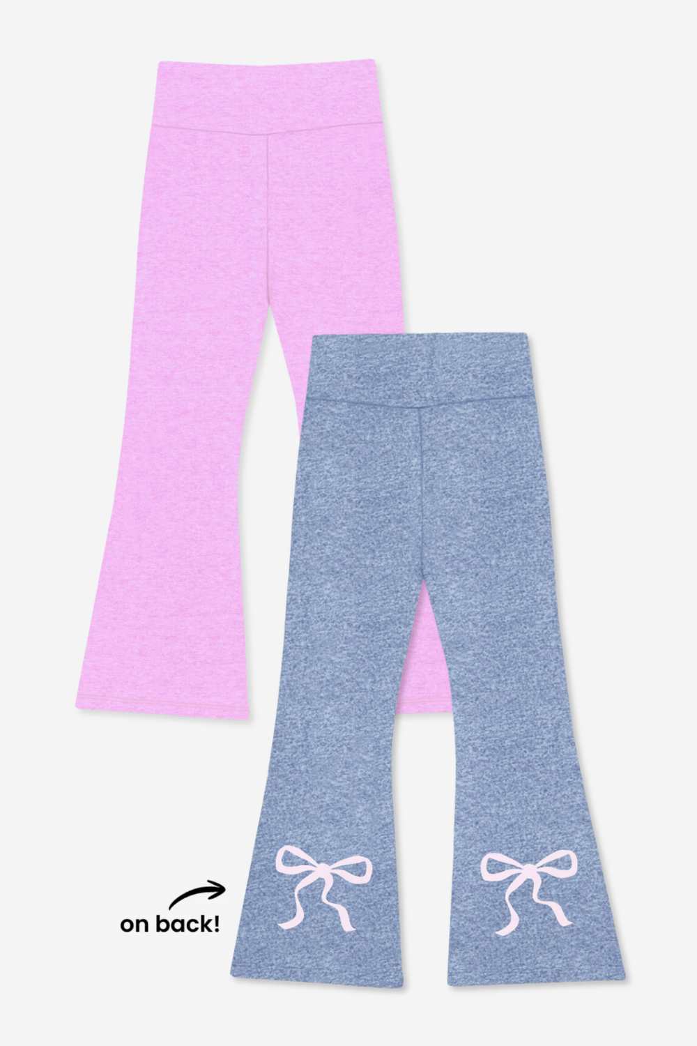 2-Pack Simply Soft Luxe Flare Legging - Black | Candy Purple