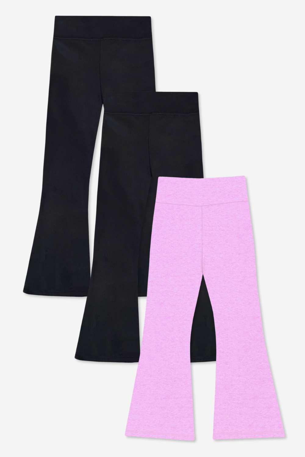 3-Pack Simply Soft Luxe Flare Legging - Candy Pink | Candy Purple | Vintage Denim Bow - NEW!