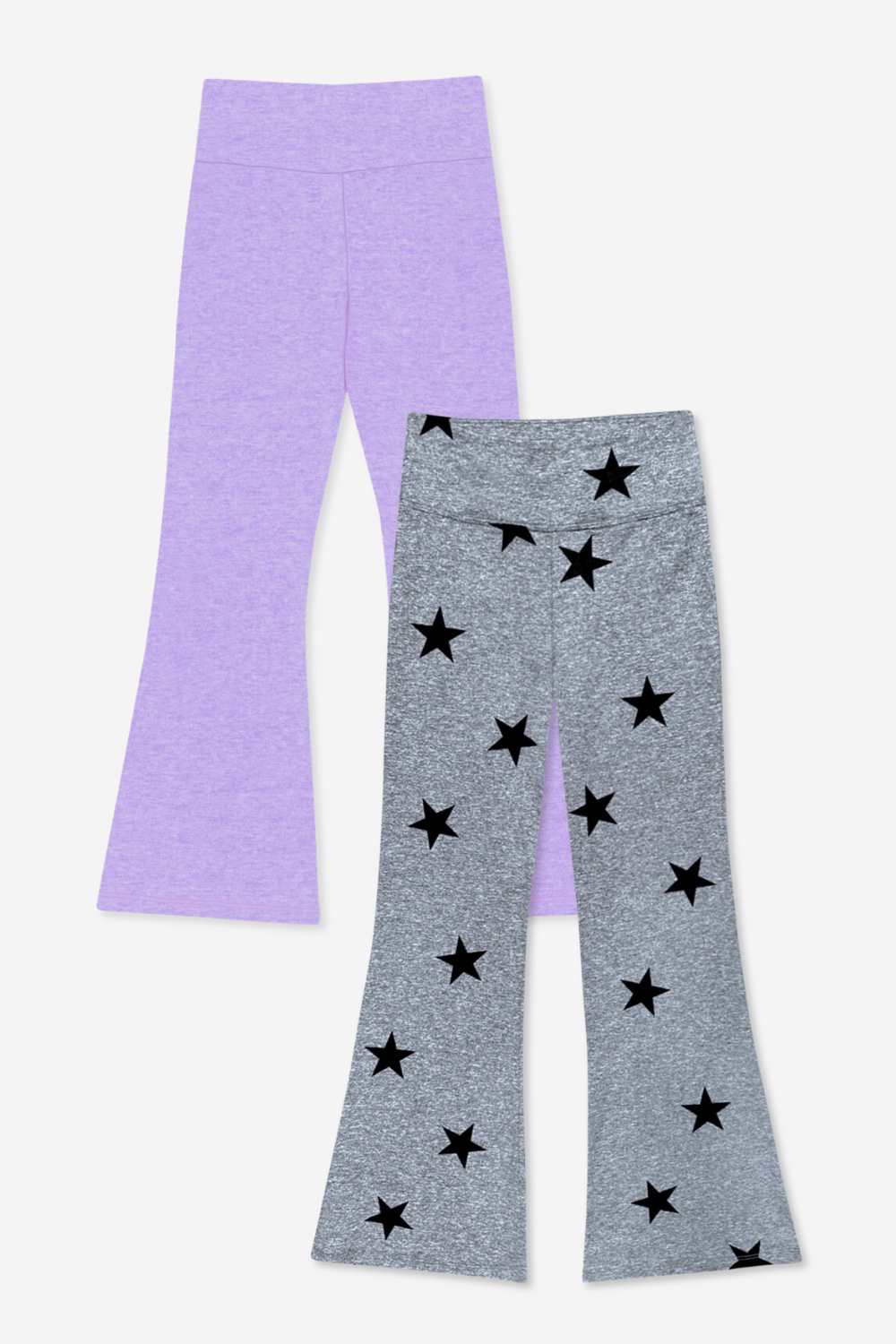 2-Pack Simply Soft Luxe Flare Legging - Black | Candy Purple