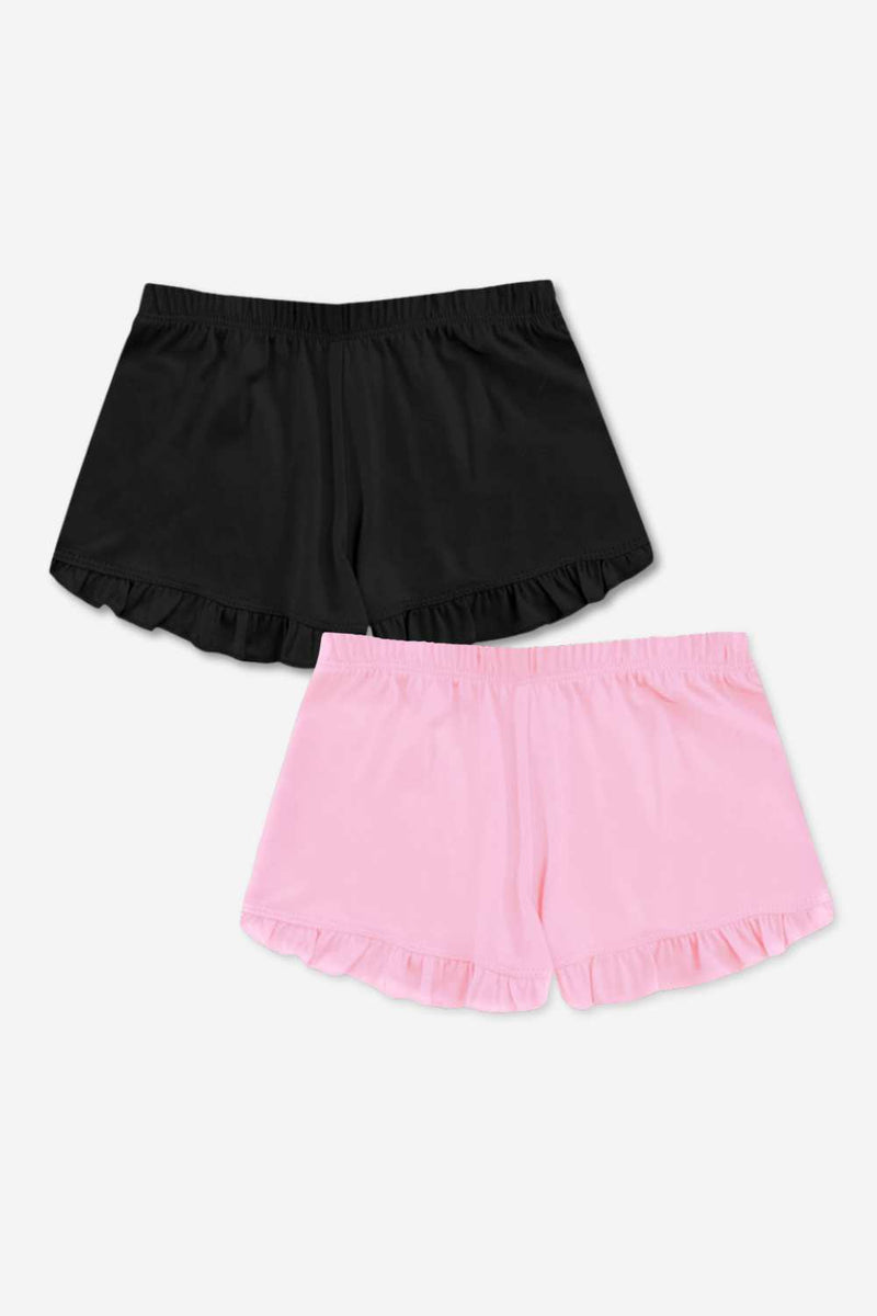 2-Pack Simply Soft Ruffle Short - Pink | Black