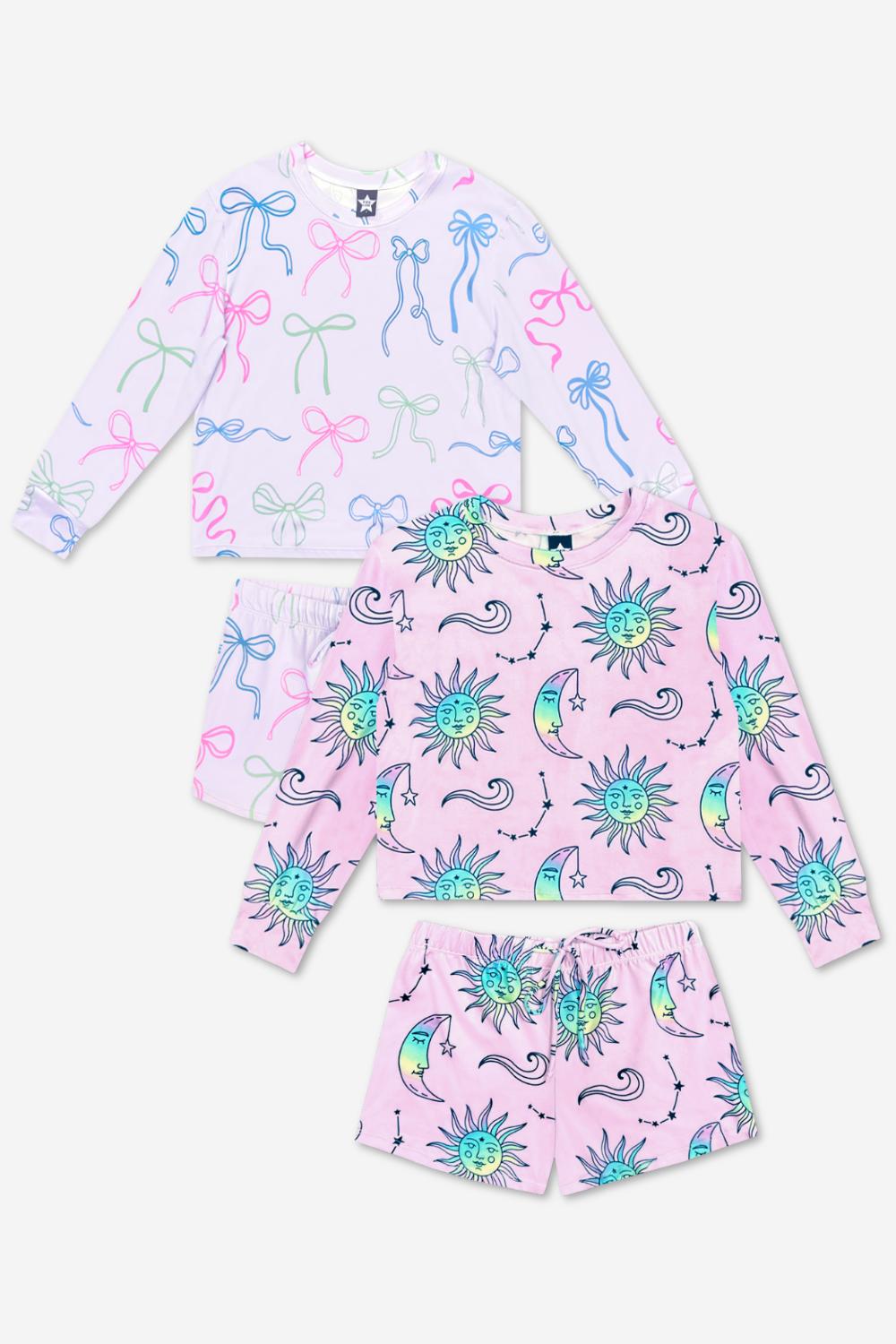 2-Pack Simply Soft L/S Top & Short Lounge Set